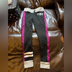 VS Pink yoga joggers. Slim fit. XS. Tight ankle opening. Never worn.